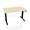 Pracovný stôl Motion, PO, 3S, 180x61 - 128x80 cm, agát/čierna