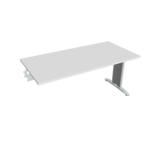 Rokovací stôl Flex, 160x75,5x80 cm, biely/kov
