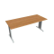 Rokovací stôl Flex, 180x75,5x80 cm, jelša/kov