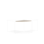 Doplnkový stôl bez nohy BASIC, 80x60x2,2cm, dub Somona