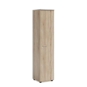 Policová skriňa BASIC, pravé dvere so zámkom, 40x40x182,1cm, dub Somona