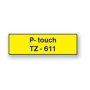 Samolepiaca páska Brother TZe-611 6 mm žltá/čierna