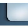 Tabuľa GLASSBOARD matná oblé rohy 90x120, modrá