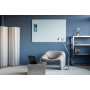 Tabuľa GLASSBOARD matná oblé rohy 100x150, modrá