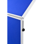 Moderačná tabuľa plstená 150x120 cm ECONOMY modrá