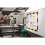 Panel DURAFRAME MAGNETIC SECURITY A4 žlto-čierny