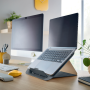 Stojan pod notebook Leitz Cosy zamatový sivá