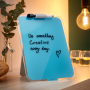 Flipchart stolný sklenený Leitz Cosy kľudný modrý
