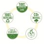 Zakladač pákový Esselte No.1 CO2 neutrálny recyklovaná lepenka 7,5cm biely
