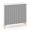 Policová skriňa ALFA ROOT s del.priečkou, žalúziové dvere RAL9010, 2 police, 120x45x121,5cm, biela