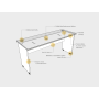 Pracovný stôl Gate, 120x75,5x60 cm, biely/sivý