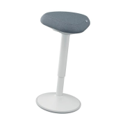 Ergonomická balančná stolička Leitz Ergo na státie, svetlo šedá