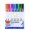Sada linerov KEYROAD Fine 0,4 mm, 12 ks, mix farieb