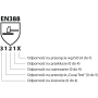 Rukavice pracovné celokoženné DONAU SAFETY biele veľ. 10/XL
