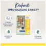 Etikety univerzálne kruhové 40mm Avery A4 10 hárkov
