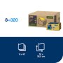 Čistiaca utierka 1-vrstv. TORK Long-Lasting žlté W8, 40 ks