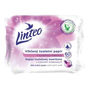 Vlhčený toaletný papier LINTEO s kyselinou mliečnou, 60 ks