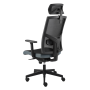Kancelárska stolička GAME VIP SYN čierno/sivá (B8033) + PDH 3D + podrúčky P44