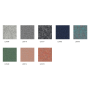 Taburet Chic Lounge, nohy Metallic, látka Synergy LDS 73