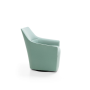 Kreslo Chic celočalúnené, látka Velvet Eucalyptus 193