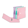 Zakladač 2-krúžkový Herlitz PP 2,5cm transparentný rose
