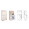Kuchynka s chladničkou pravá, 100x189,1x60 cm, orech/orech