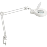 Lampa lupová MAULviso so svorkou biela