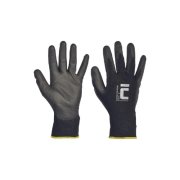 Rukavice pletené, bezšvové, polyester. Bunting Black Evolution, veľ. 10/XL